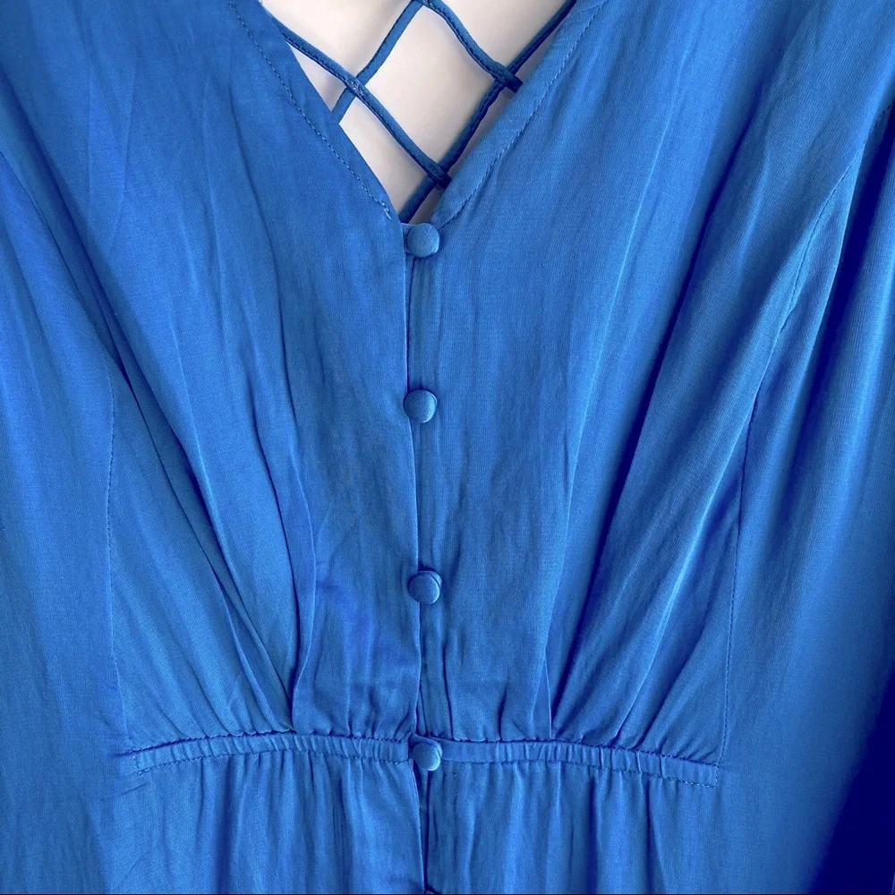 Free People Later Days Dress, sz 4, Blue